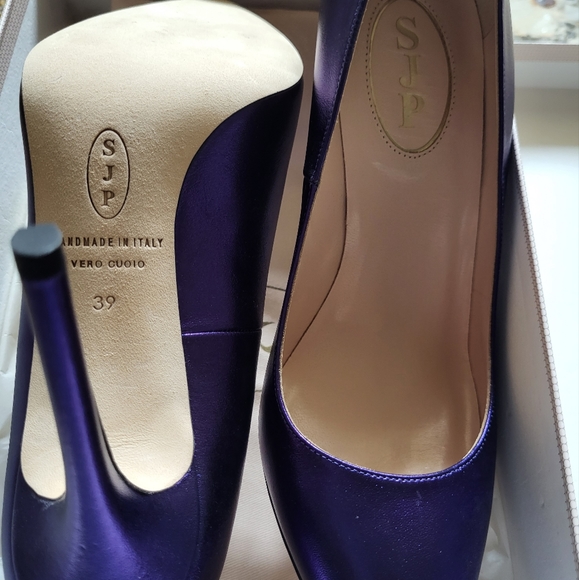 SJP by Sarah Jessica Parker Shoes - SJP Purple Leather Fawn Italian Shoes